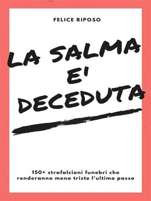 cover image of La salma è deceduta